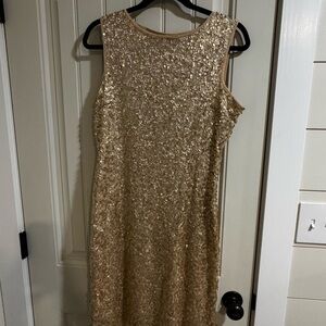 Gold Sequin Dress